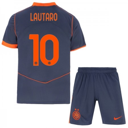 Jalkapallo Pelipaidat/Peliasut Inter Milan Lautaro Martinez 10 Lasten Kolmaspelipaita 2025-26